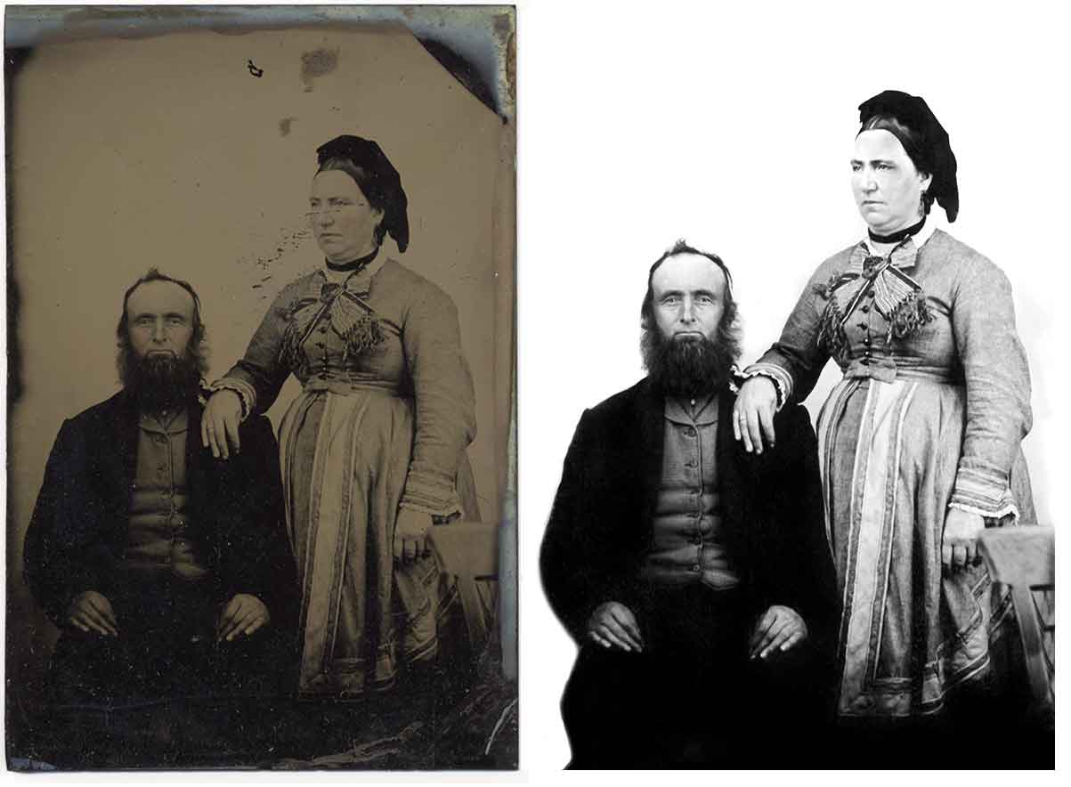 daguerreotype digitally restored by Robert Berdan 